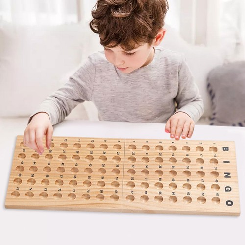 Plateau bingo bois avec - de,