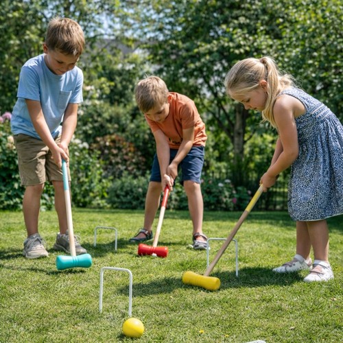 Jeu croquet complet bois - de,