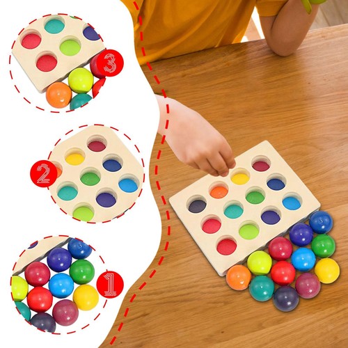 Boules bois couleurs - en, 12